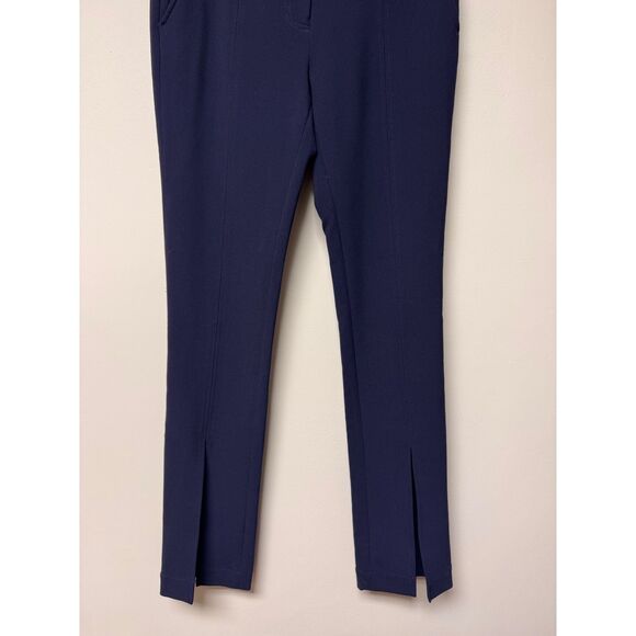 A.L.C. Carson Navy Trouser Pants Seam Detail Split Leg Work Career, Sz 4 - Picture 7 of 15